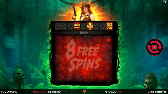 Giga Zombies - peluncuran Free Spins
